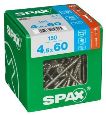 Produktbild von SPAX 4197000450606, Schraube, Edelstahl, Holz, Flachkopf, Torx, Edelstahl