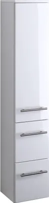 Produktbild von Midischrank Hochschrank Seitenschrank Badezimmerschrank Badschrank weiß "Parma"