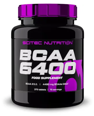 Produktbild von Scitec Nutrition BCAA 6400 375 tablets / BCAA  / BCAA-Tabletten in einem Verhltnis von 2:1:1