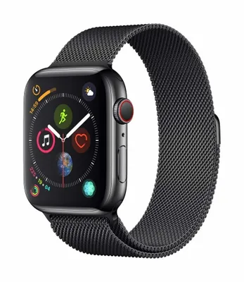 Produktbild von Apple Watch Milanese-Armband (schwarz) – Abmessungen: 38/40/41 mm