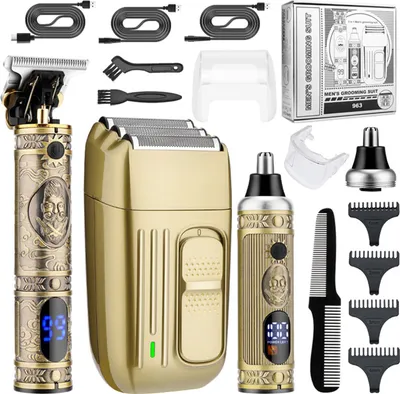 Produktbild von MODFU Profi Haarschneider Haarschneidemaschine Bartschneider T-Blade Bart Trimmer Haartrimmer Elektrische Hair Clipper Haars Rasierer Herren Kinder