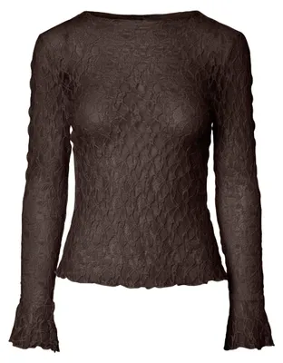 Produktbild von PIECES Female Oberteil mit Langen Ärmeln PCFLAISE Spitzen
