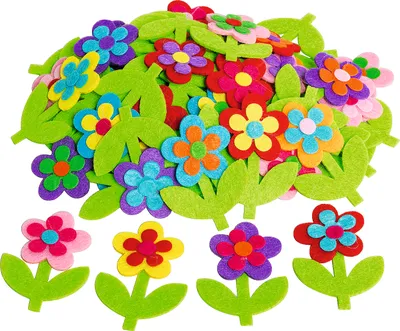 Produktbild von VBS XXL Filz-Streuteile "Blume", 50 Stück, 6,5 cm