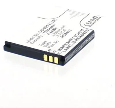 Produktbild von Akku für Doro RCB413 Li-Ion 3,7 Volt 1200 mAh schwarz.