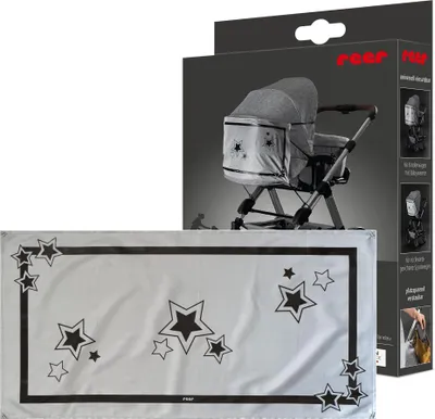 Produktbild von reer R53195, Polyester, Grau, Abbildung, Kinderwagen, Junge/Mädchen, 700 mm