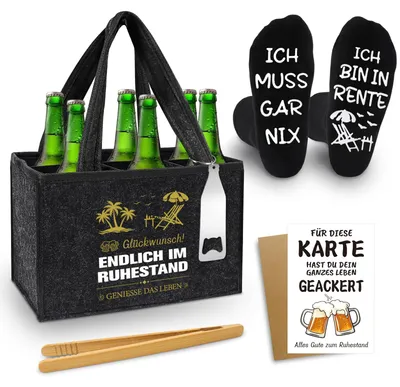 Productafbeelding van Biertas van hout - Voor 6 flessen - 25x16x30 cm