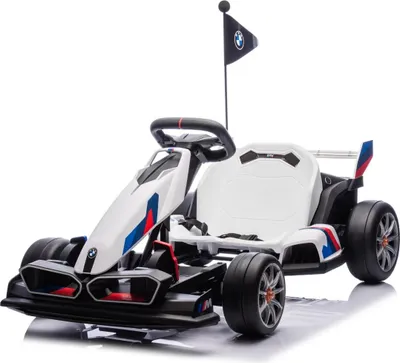 Produktbild von Kinder Elektro-GoKart BMW - 24V Akku - 5 bis 12 Jahre - mit Driftfunktion - Weiß