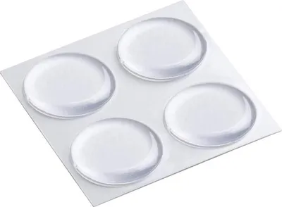 Produktbild von Anti-Rutsch-Pads Ø 19 mm, transparent, 8 Stück