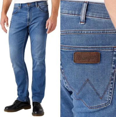 Immagine prodotto di WRANGLER, Jeanshosen da uomo, vestibilità dritta, GREENSBORO, W38 L32, Blau, Jeans, baggyjeans, buggy