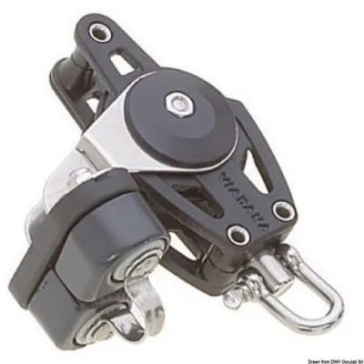 Produktbild von Einzelschäkel mit Becket und Klemmen A - Osculati 55.056.01