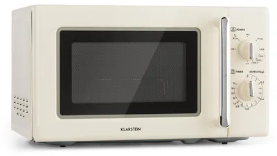 Obrázek produktu pro KlarsteinCaroline, mikrovlnná trouba, 20 l, 700/1000 W, Ø 25.5 cm, QuickSelect, retro, krémová