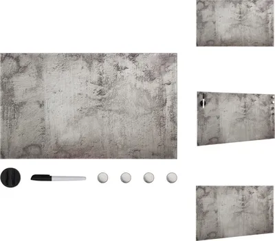 Immagine prodotto di vidaXL Lavagna magnetica da parete in vetro 100x60 cm - Lavagne bianche