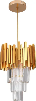 Obrázek produktu pro Závěsné svítidlo, moderní design, technologie LED, 23 cm zlaté, nastavitelné