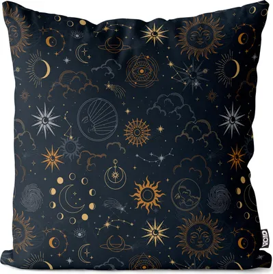 Produktbild von VOID Himmelskörper Astronomie Sterne Kissenbezug Kissenhülle sofa couch wohnzimmer dekoration wasserfest Outdoor Kissen bezug deko
