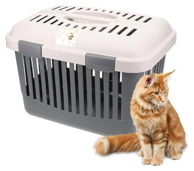 Produktbild von Transportbox Oben Öffnen Hunde Katzen Kleintier Transport Box Katzenbox Hundebox Open Top Stressfrei Dachöffnung