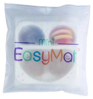 Immagine prodotto di Piatto in silicone per bambini, mini, con coperchio e custodia per il trasporto, ideale per i viaggi