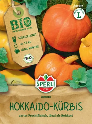 Produktbild von SPERLI Kürbissamen Herzform F1 Amoro Cucurbita maxima 5 Pflanzen