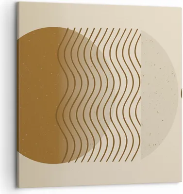 Produktbild von Bild auf Leinwand - Leinwandbild - Einteilig - Abstraktion Geometrie Minimalismus - 50x50cm - Wand Bild - Wanddeko - Wandbilder - Leinwanddruck - Bilder - Wanddekoration - Leinwand bilder AC50x50-5043