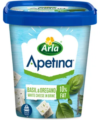 Produktbild von Apetina Light in Würfeln mit Basilikum und Oregano 410 g/200 g