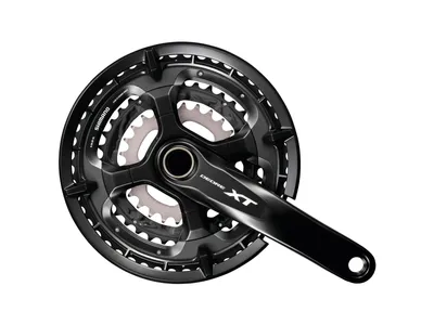 Produktbild von SHIMANO IFCT8000EX866C Kurbelgarnitur Deore XT 26/36/48 Z. 175mm FC-T8000 Hollowtech- II mit Achse, 10-f., schwarz (1 Set)