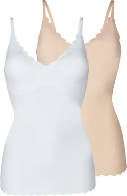 Produktbild von 2er Pack Damen Spaghettishirt herausnehmbare Pads Micro Essentials von der Marke Skiny 44