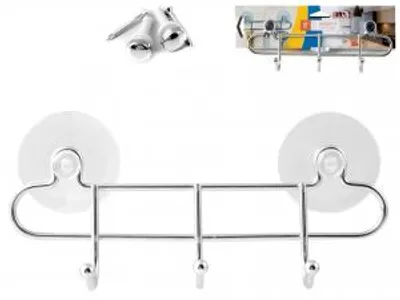 Productafbeelding van Gancio Hooky 3 met zuignappen - afmetingen: 21 cm x 5 cm x 7 cm (hoogte).