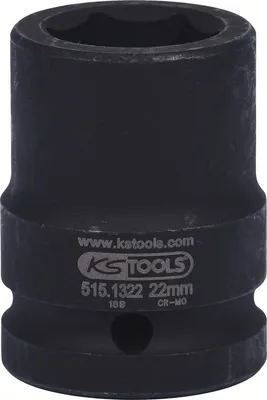 Image de Douille à chocs 6 pans 3/4'', 22 mm - KSTOOL - 515.1322-E
