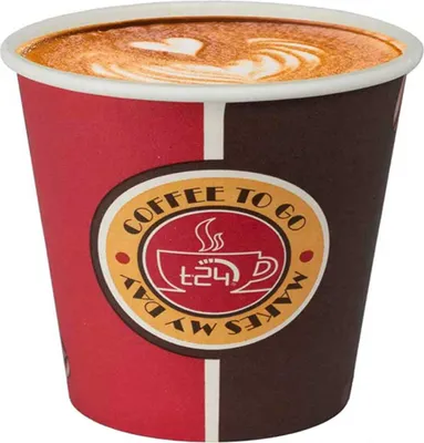 Produktbild von T24 Premium Coffee TO GO Espressobecher 100ml, 1000 Stk.