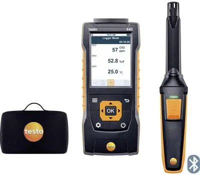 Produktbild von testo Kohlendioxid-Messgerät 440 Set CO2 0
