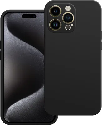 Image de Cazy Coque compatible avec iPhone 15 Pro Max Coque - Color Backcover - Noir