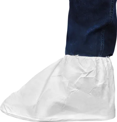 Produktbild von ProSafe® 2 Überschuh ,PVC- Antirutschsohle,niedrig 36x20cm,Gummizug,weiss VE: 400 St,KAT. III,PB6B | Packung (50 Stück)