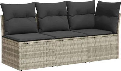 Zdjęcie produktu dla VidaXL 366193, 3 siedz., Ciemny Szary, 110 kg, 1720 mm, 620 mm, 690 mm