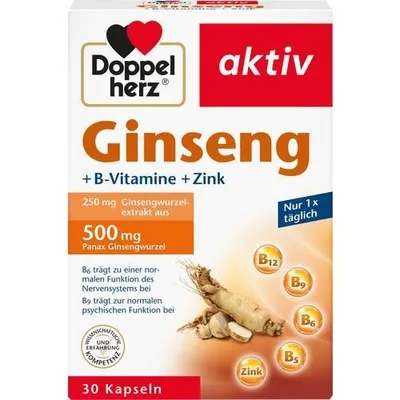 Produktbild von Doppelherz Ginseng 250 + B-Vitamin + Zink Kapseln (30 er )