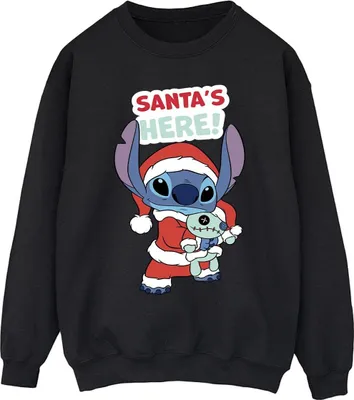 Produktbild von Disney - "Santa's Here" Sweatshirt für Herren BI31459 (4XL) (Schwarz)