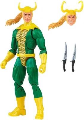 Imagen del producto de Figura Loki con Dagas Gemelas Thor Marvel Articulada 17 cms