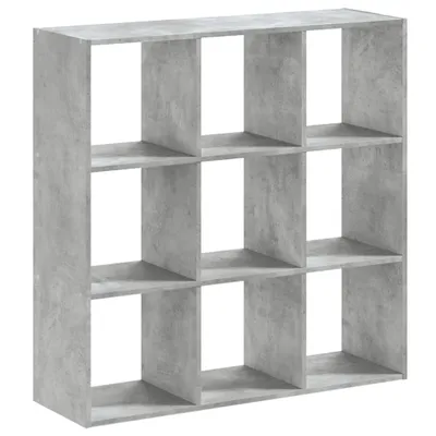 Produktbild von Bücherregal Betongrau 102x32x102 cm Holzwerkstoff