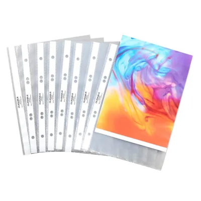 Immagine prodotto di DURABLE 265019 100er Prospekthüllen DIN A5 transparent genarbt 0,06 mm