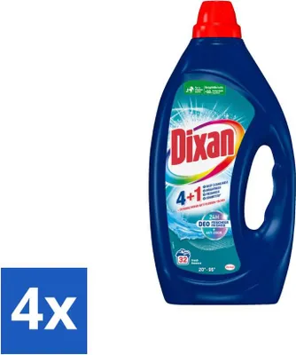 Produktbild von Dixan - Flüssigwaschmittel - Fresh Blue - 32 Wäschen - Vorteilspack - 4 Stücke