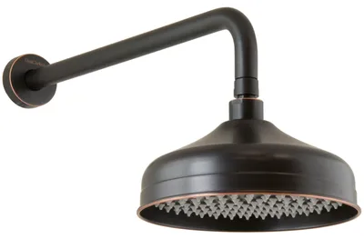 Produktbild von PaulGurkes Regendusche Retro schwarz Nostalgie Duschkopf mit Wandarm