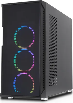 Immagine prodotto di Nanoxia Gehäuse A-RGB ATX-Glas-Front-USB3.1 ARGB with ODD