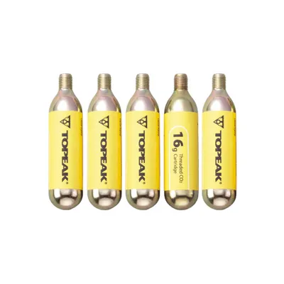 Produktbild von Topeak Fahrradpumpen CO2-Kartuschen mit Gewinde 5x16g Set