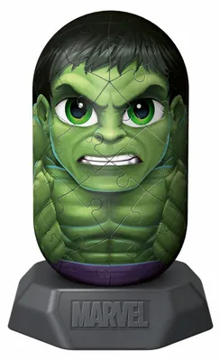 Obrázek produktu pro Ravensburger 3D Puzzle: Hylkies - Marvel Hulk, 54 kusů, Televize/film, 10 rok/roky