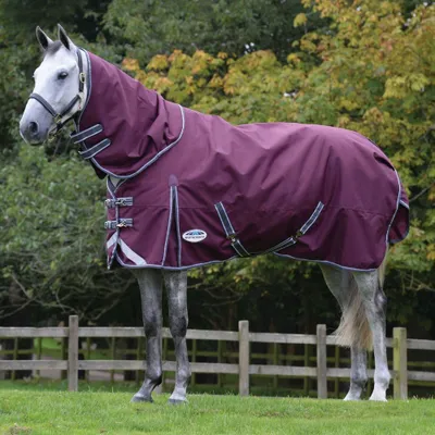 Produktbild von Weatherbeeta Comfitec Plus Dynamic II Detach-A-Neck Lite 0g - maroon/grey/white