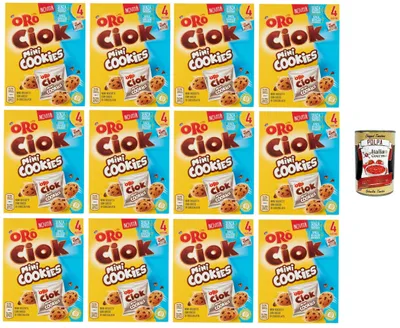 Produktbild von Oro Saiwa- Oro Ciock MiniCoockies Mini-Schokoladenkekse 12x 160gr + Italian Gourmet polpa 400g