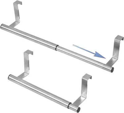 Produktbild von Handtuchthalter 23 cm, 2 Stück, Edelstahl, für Badezimmer