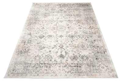 Produktbild von Tapiso Teppich VALLEY Modern Kurzflor Hellgrau Wohnzimmer 300 x 400 cm