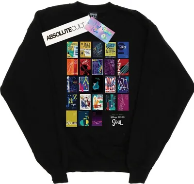 Produktbild von Disney - "Soul Jazz Wall" Sweatshirt für Damen BI36435 (XL) (Schwarz)