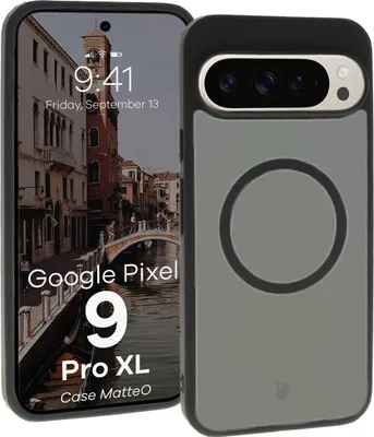Produktbild von Bizon Case MatteO Google Pixel 9 Pro XL transparent mit schwarzem Rahmen
