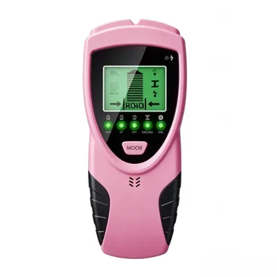Immagine prodotto di ZELURXX Scanner da parete Rilevatore da parete Cavo Localizzatore Linea Rilevatore a penna Linea elettrica Ricerca Strumento per pareti domestiche Rosa