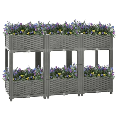 Immagine prodotto di vidaXL Hochbeet 120x40x71 cm Polipropilene
